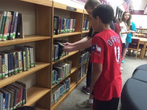 Selecting books was exciting!